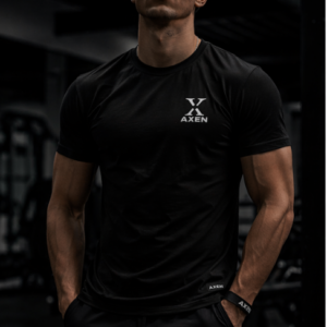 Camiseta Slim Fit AXEN – Essential Black